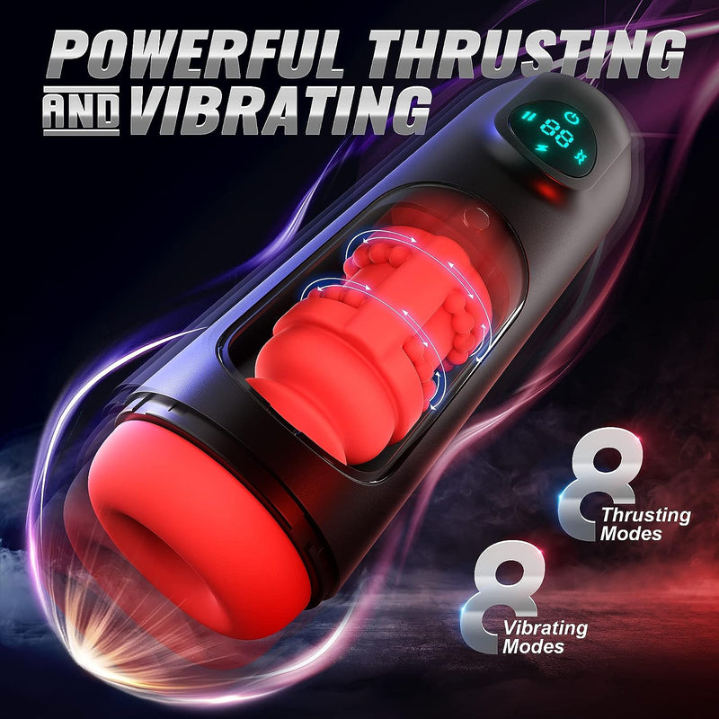 Griffin - Advanced Male Masturbator with LCD and 8 Unique Vibration & Thrust Modes