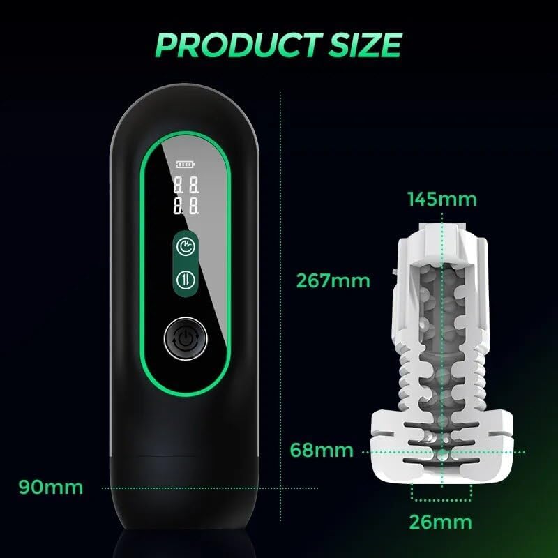 Solomon - Male Pleasure Device 5 In 1 Male Masturbator Sucking Thrusting Vibrating Heating Voice