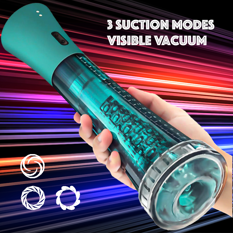 Harriet - 3 Modes Suction Training Masturbator 2 IN 1 Penis Vacuum Pump