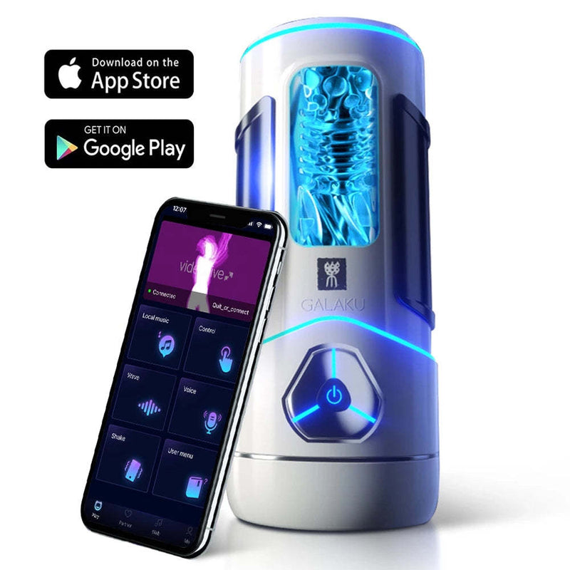 Leander - APP Control 12 Vibration Voice Male Masturbator Cup Sucking Real Vagina Heating Male Masturbator