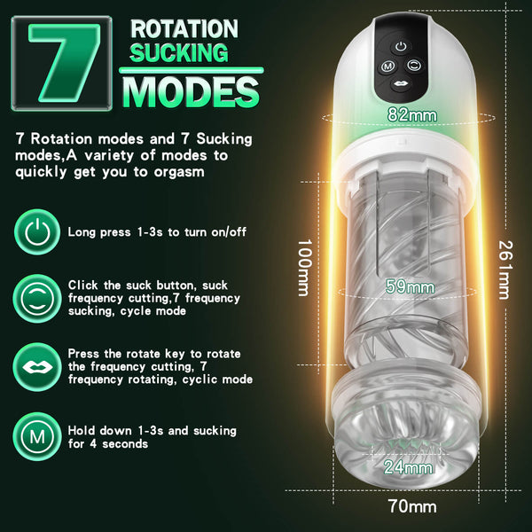 Water Bath Male Automatic Sucking Rotary Masturbator