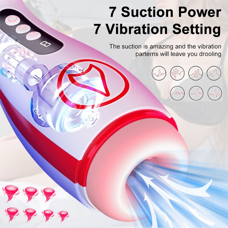 Raymond - Advanced Vacuum Masturbator Featuring 7 Modes of Vibration & Suction