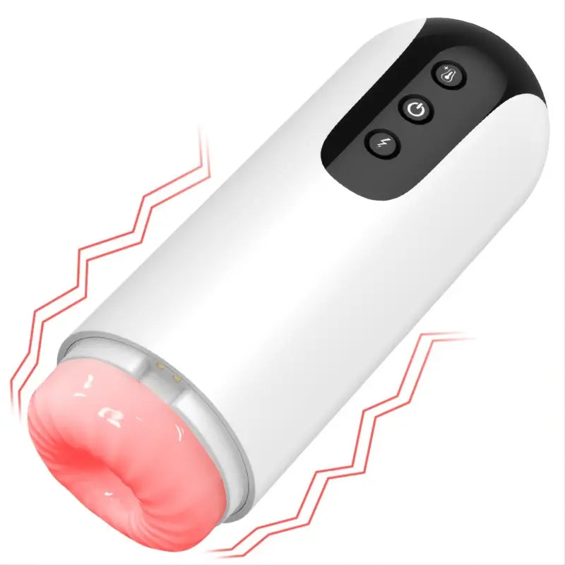 Benjamin - Automatic Sucking Heated 10 Rotating Vibrations & Heating Base Male Masturbator Cup