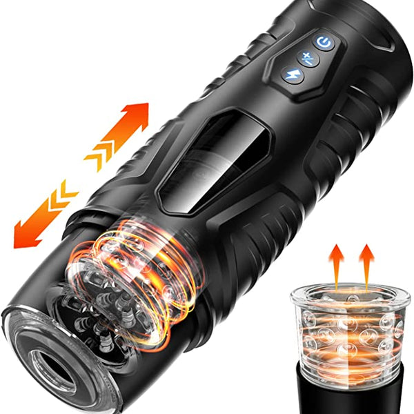 Matthew - Automatic 7 Thrusting Rotation Modes 3D Realistic Textured Electric Pocket Pussy Male Masturbator Cup