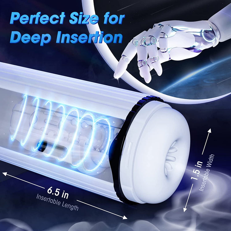 Jose -  Automatic Male Masturbator 5 Thrusting&Vibrating LCD Display  Electric Male Stroker