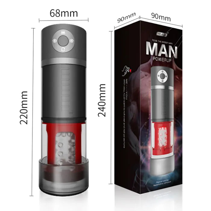 2 IN 1 Automatic 5*5 Sucking Vibrating Masturbator&Penis Pump