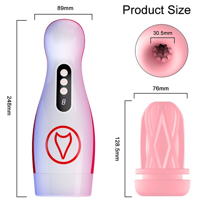 Raymond - Advanced Vacuum Masturbator Featuring 7 Modes of Vibration & Suction