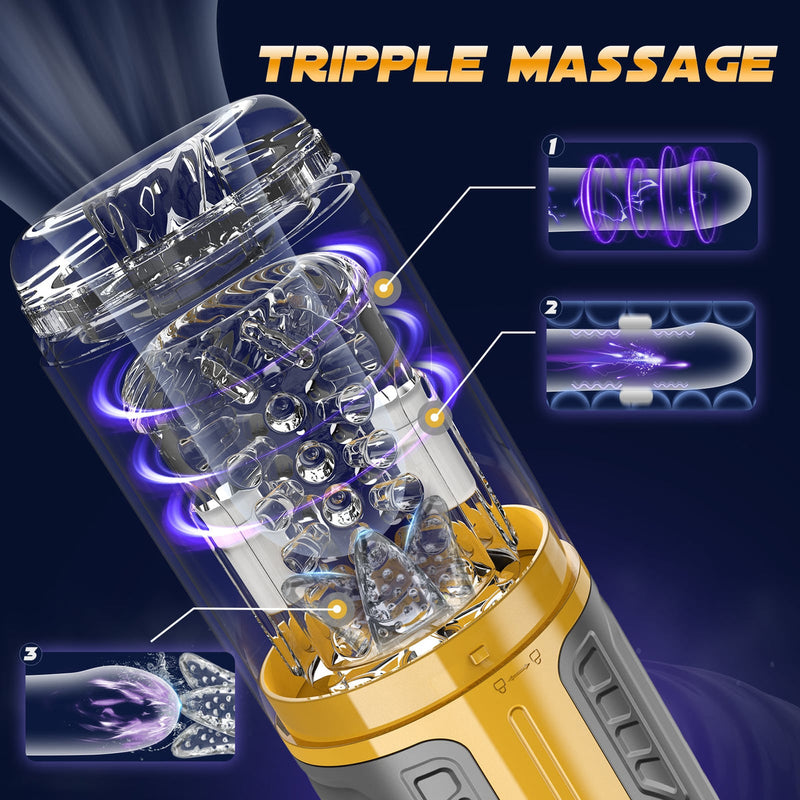 Vlad - Automatic 7 Thursting Rotating and Vibrating Modes Male Masturbator