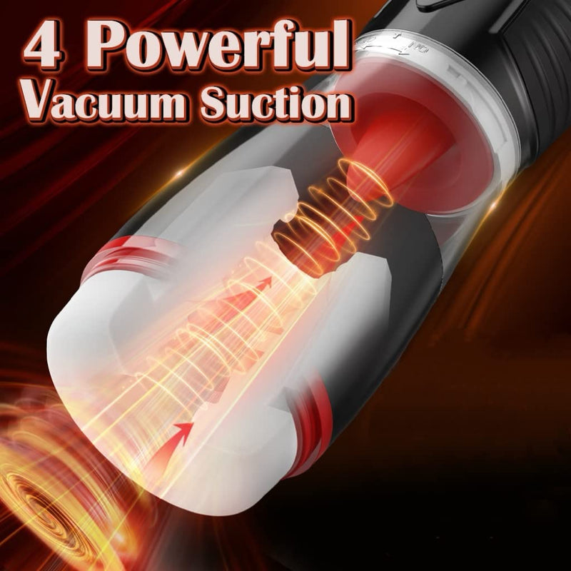 7 Licking Modes & 4 Suction Modes Automatic Tongue Licking Male Masturbators