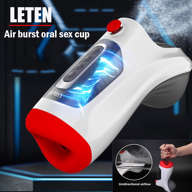 Quake - 7 Vibration 3 Vacuum Sucking Heating Deep Throat Control Air Blow Oral Masturbator