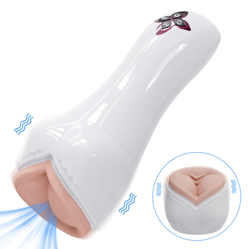 Dante - Divided Structure with Breast and Vulva Openings, 5 Suction Modes & 7 Vibratory Settings in an Automated Masturbation Cup