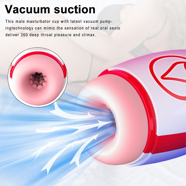 Raymond - Advanced Vacuum Masturbator Featuring 7 Modes of Vibration & Suction