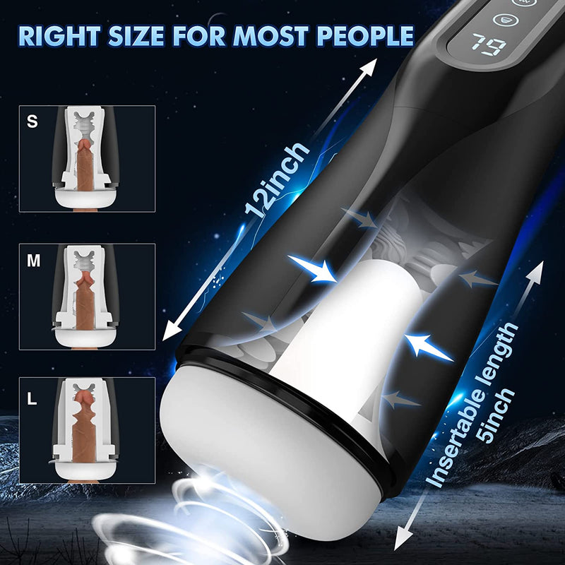 Automatic Male Masturbators - Carl Hands Free Male Masturbator with Suction &  Male Stroker 3D Textured Men’s Blowjobsex Machine